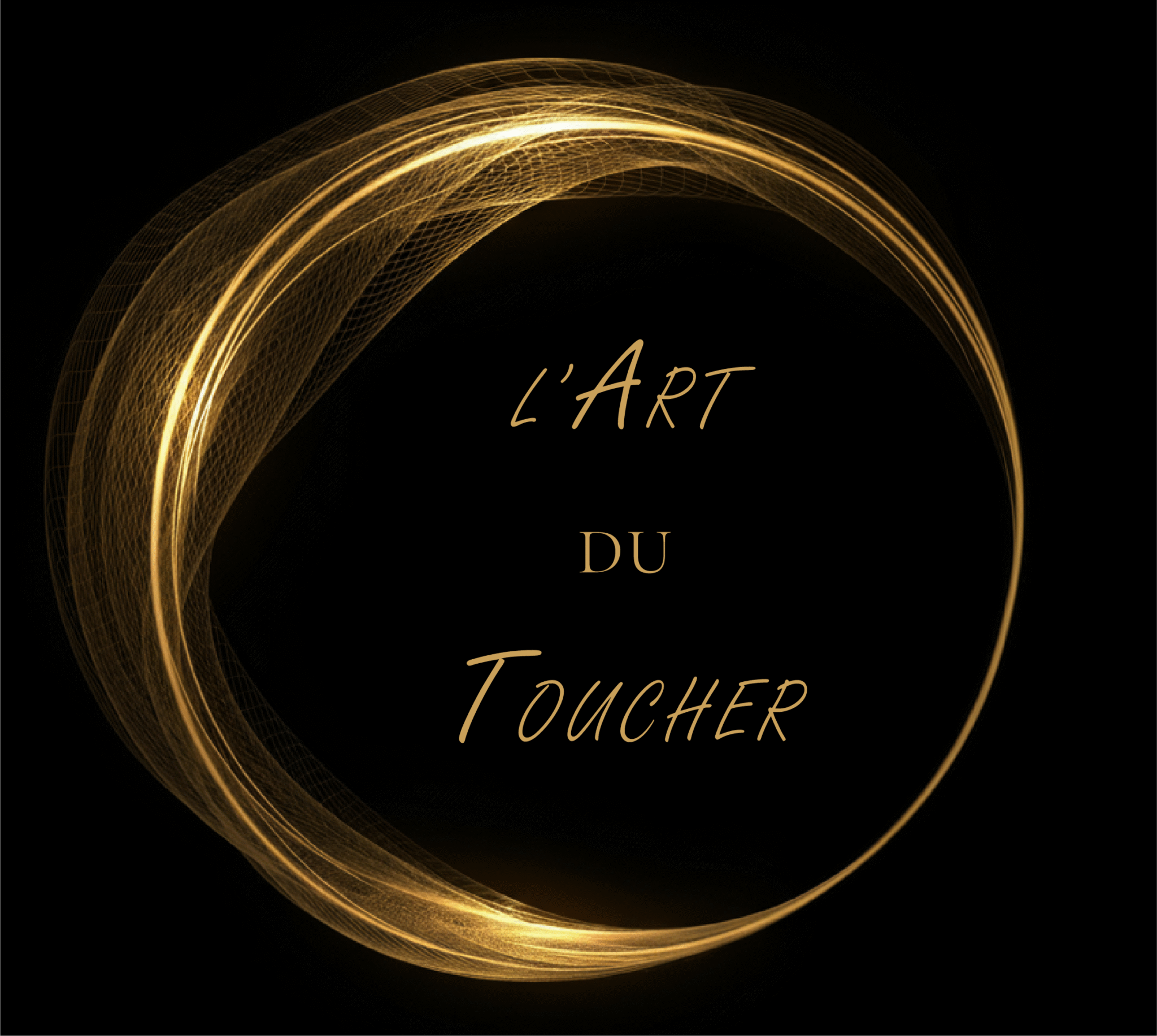 Logo doré - L'Art du Toucher - massage relaxant - Montpellier